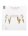 Table avec 2 chaises forme Licorne