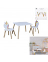 Table avec 2 chaises forme Licorne