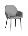 Fauteuil - L 63 cm x l 66 cm x H 76 cm - Giulia - Gris