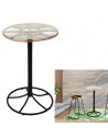 Table haute - L 65 x l 65 cm - Verre