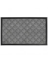 Tapis rectangulaire - L 75 x 45 cm - PVC - Emilio Gris