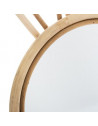 Miroir rond Lapin - L 24 x H 38 cm - Beige