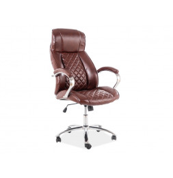 Fauteuil pivotant - Swivel Q557 - L 64 x l 55 x H 118 cm - Marron