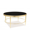 Table basse ronde - D 82 cm x H 40 cm - Mystic - Noir