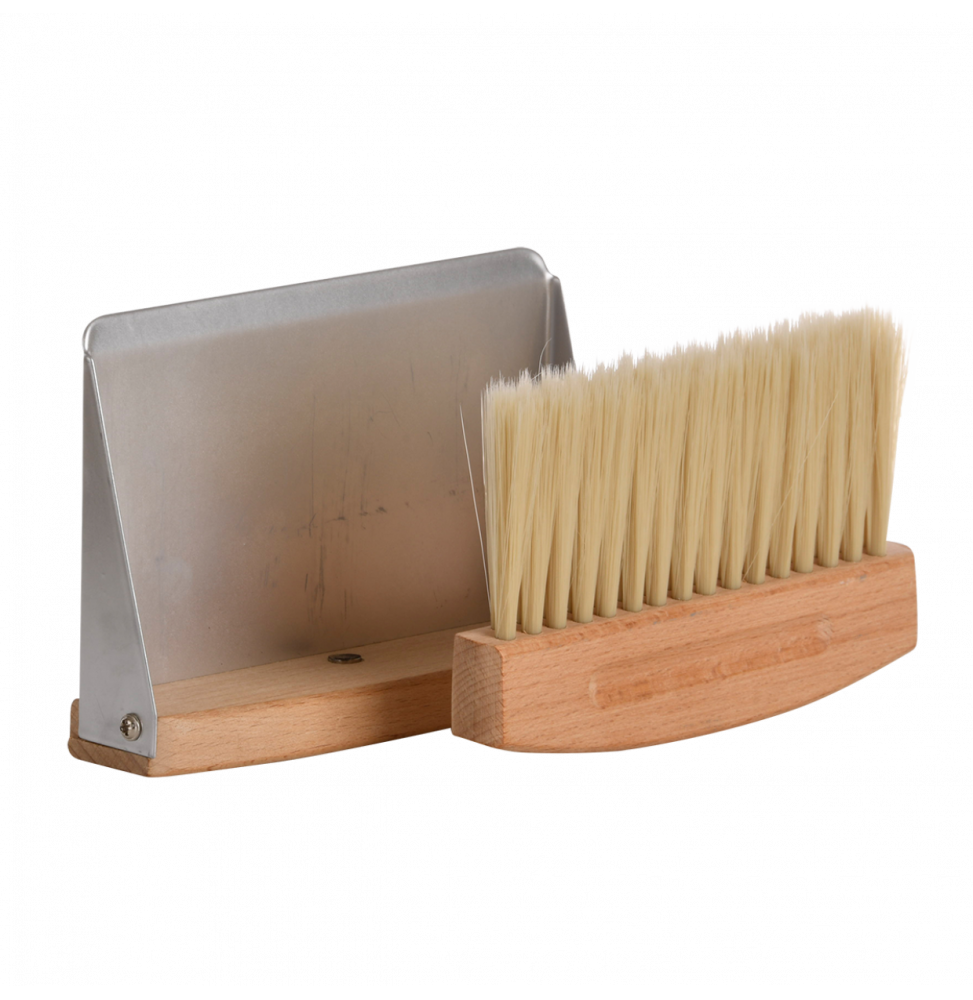 Set ramasse-miettes - L 11,3 x l 15,8 x H 4,1 cm - Bois