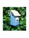 Villa pour oiseaux - L 17,3 x l 18 x H 29,8 cm - Bois de pin - Couleur aléatoire