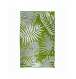 Tapis de jardin réversible - L 241 x l 151,5 cm - Jungle - Vert