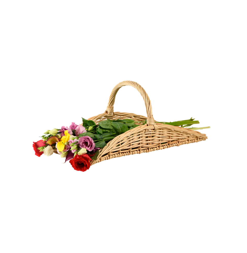 Panier de fleurs et d'herbes - L 27 cm x l 52,3 cm x H 23,5 cm