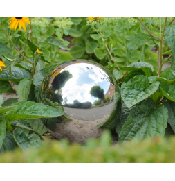 Sphère de jardin - D 14,7 cm - Acier inoxydable