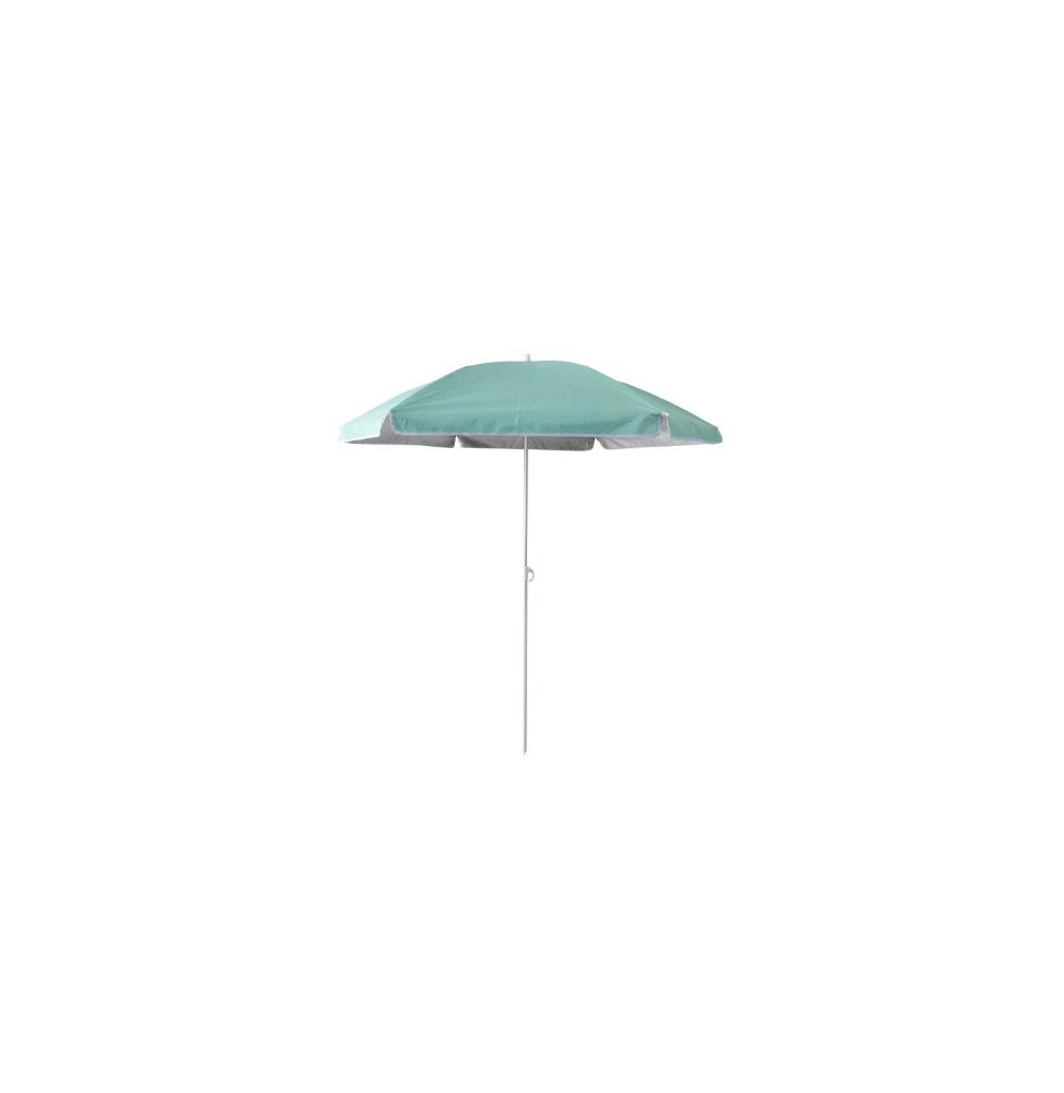 Parasol de plage anti-UV - L 140 cm x H 175 cm - Bleu vert