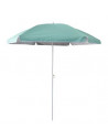 Parasol de plage anti-UV - L 140 cm x H 175 cm - Bleu vert