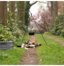 Trépied barbecue - Four Hollandais - D 5 cm x H 160 cm