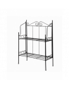 Etagère à 2 niveaux - L 25,9 x l 56,5 x H 79,3 cm - Noir