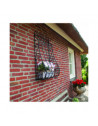 Porte plantes mural - L 50 x l 25,6 x H 91,4 cm - Noir