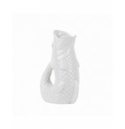 Carafe en porcelaine - 1 L - Poisson - Blanc