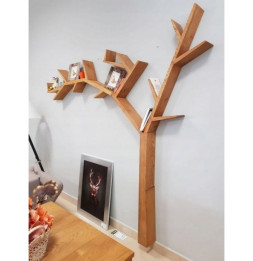 Étagère murale - L 255 x P 15 x H 220 cm - Arbre