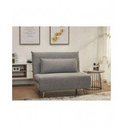 Fauteuil convertible - L 105 x P 90 x H 80 cm - Gris