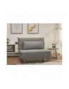 Fauteuil convertible - L 105 x P 90 x H 80 cm - Gris