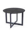 Table basse ronde - Almeria - 60 x 45 cm - Noir