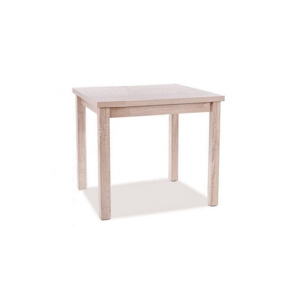 Table en bois - Adam - 90 x 65 cm - Chêne Sonoma